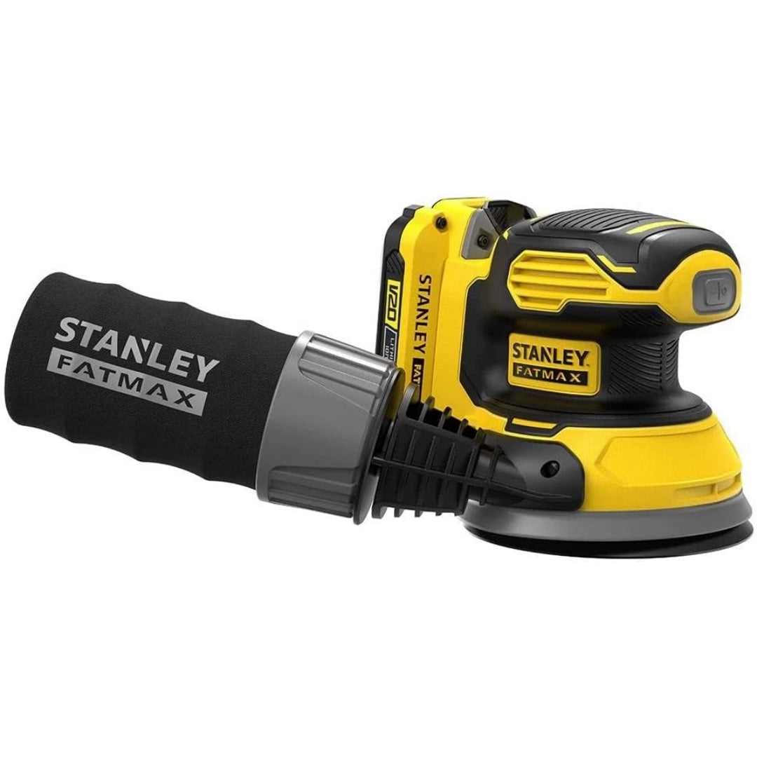 Ponceuse electrique, coloris noir et gris, avec une utilisation sans fil