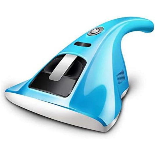 Aspirateur a main associant une aspiration a main au coloris bleu et gris