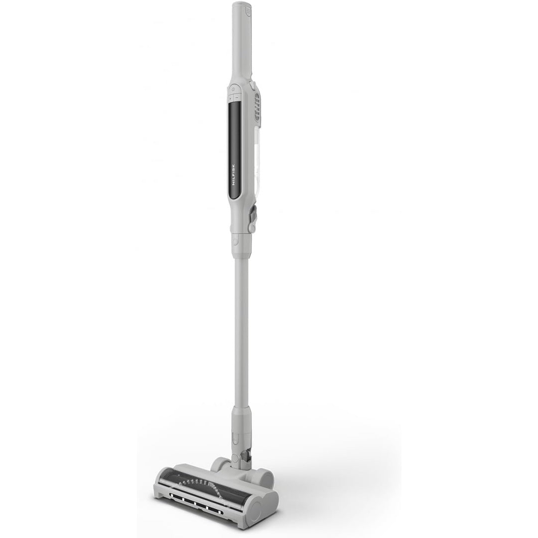 Aspirateur au format balai integrant la collecte de la poussiere et autonomie annoncee de 30 min