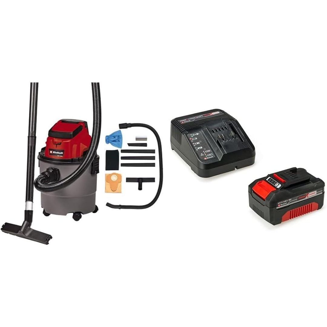 Aspirateur a cuve associant le deplacement sur roulettes et une contenance annoncee de 15 l