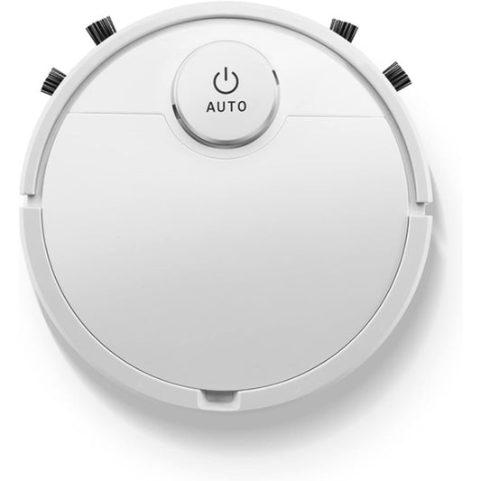 Aspirateur robotise avec une alimentation rechargeable, coloris blanc